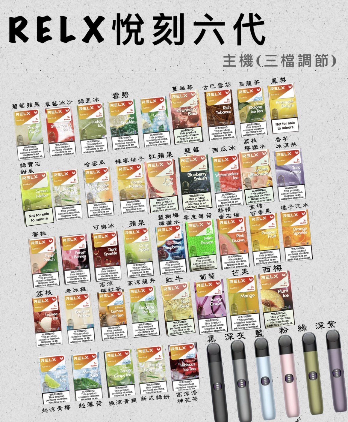 台灣電子煙換彈菸彈特寫，說明主機與彈要分開核對代次